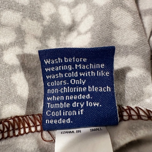 APT. 9 Cinch-Waist Fit & Flare Midi Dress Spandex Brown Animal Print Small - Picture 8 of 8